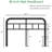 40” Black Metal Headboard-1178825811