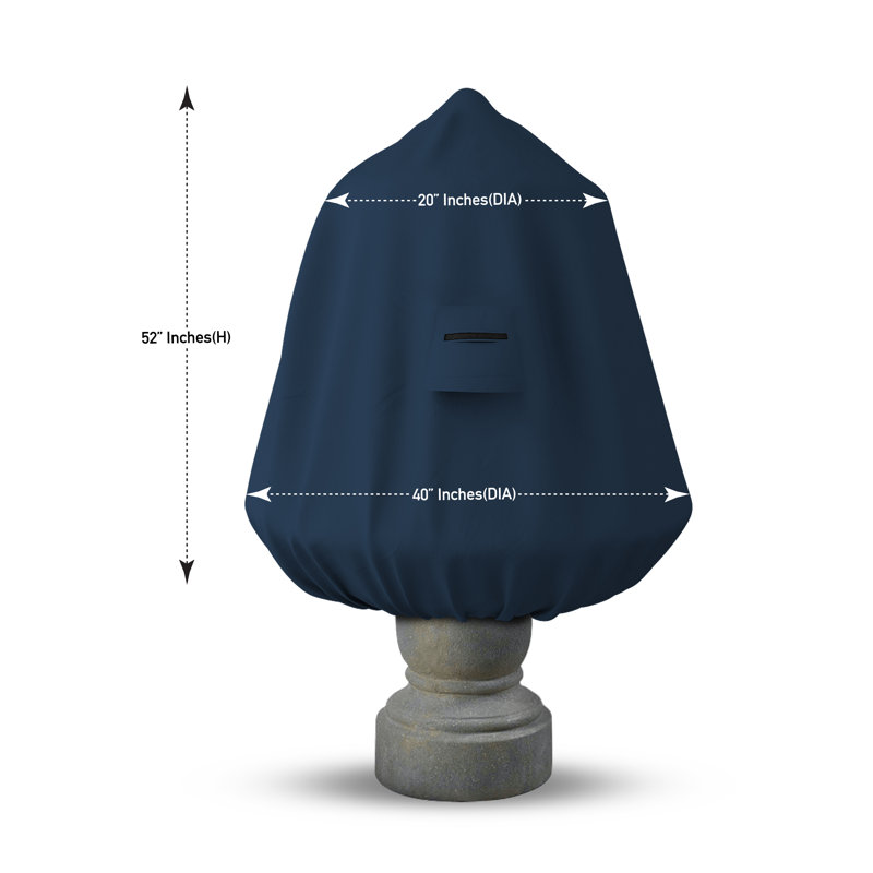 No Power Source Required / Manual Cover, Blue, 132.1cm H x 101.6cm W