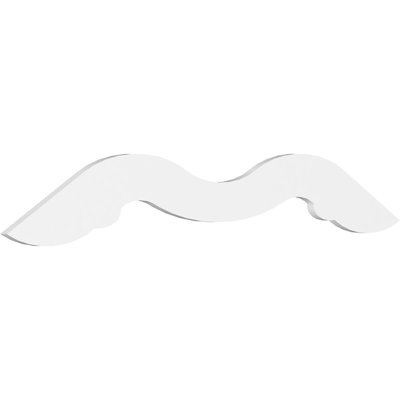 Midway Signature Urethane Gable Pediment, Primed Tan