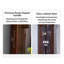 Armoire à vin de coin sculptée à la main avec tablettes réglables-372850821