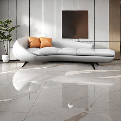 Comfortable Indoor Chaise Lounges With Metal Feet Faux Leather Chaise Lounge