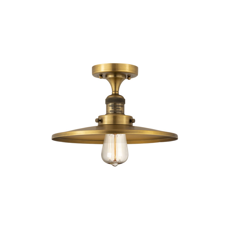Rouvin Single Light Metal Semi Flush Mount