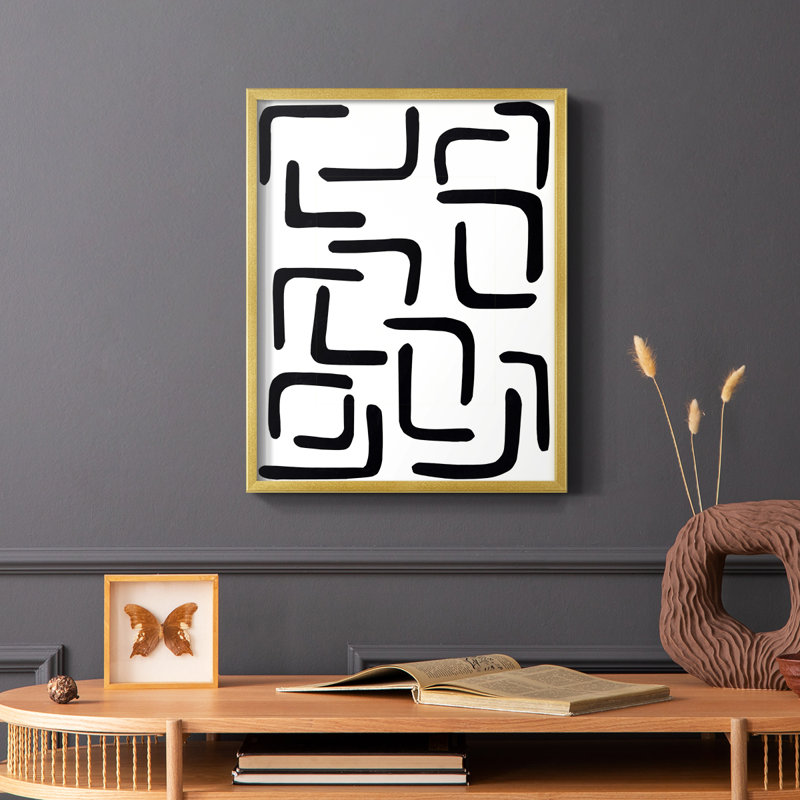 Shuffle III Framed Print - Solid Wood