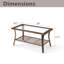 Table basse rectangulaire