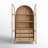 Gayle 3-Drawer Solid Wood China Cabinet with Glass Doors