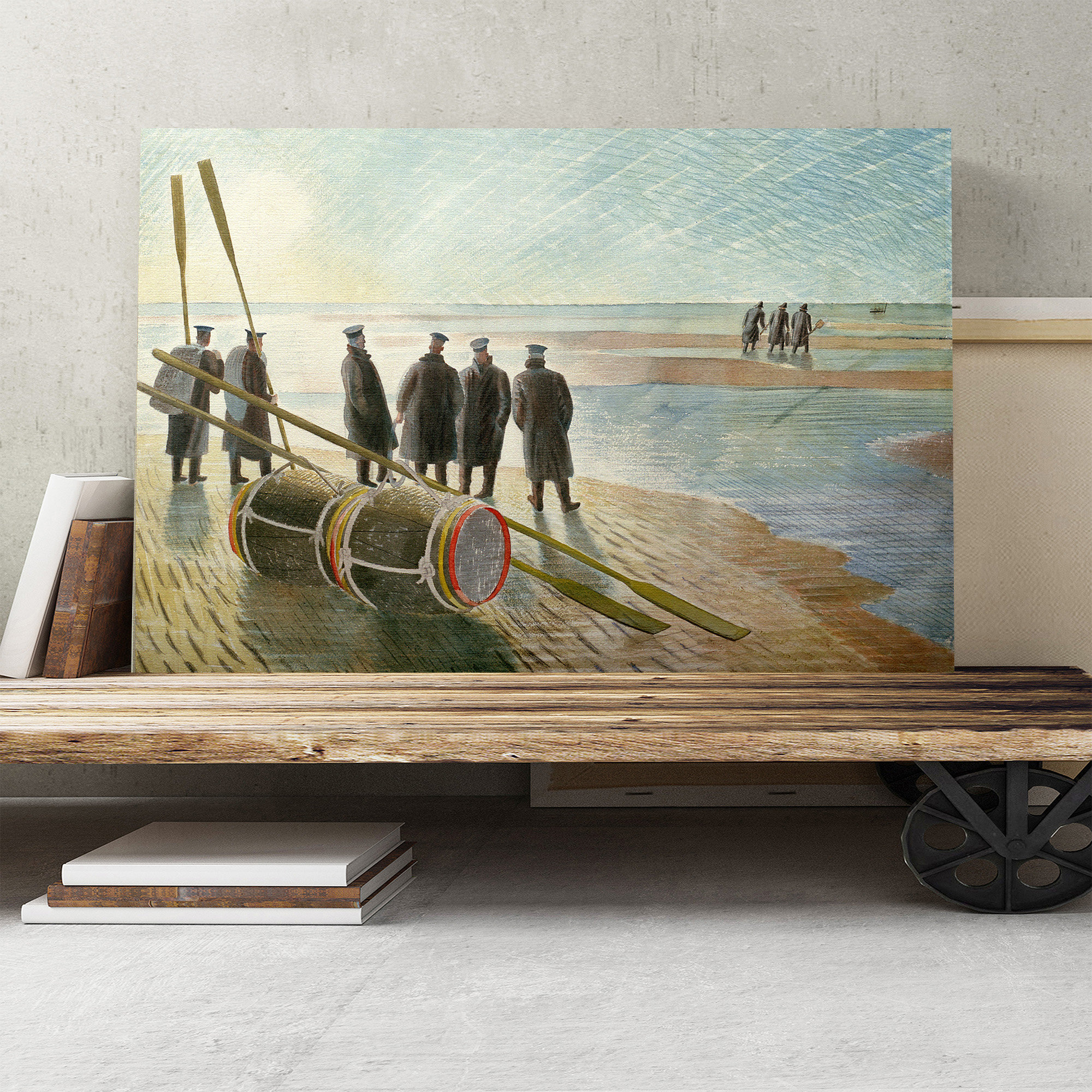 East Urban Home 'Dangerous Work' by Eric Ravilious Painting Print on ...