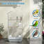 Cage à oiseaux 39 "pour perruche, cockatiel, conure, petits oiseaux, blanc