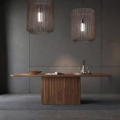 Table de salle à manger en bois - élégance sans effort