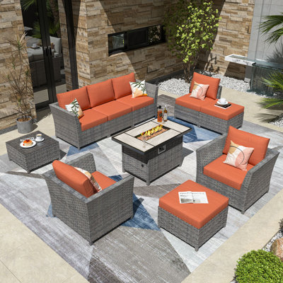 Cassville 6 - Person Patio Conversation Set with Cushions
