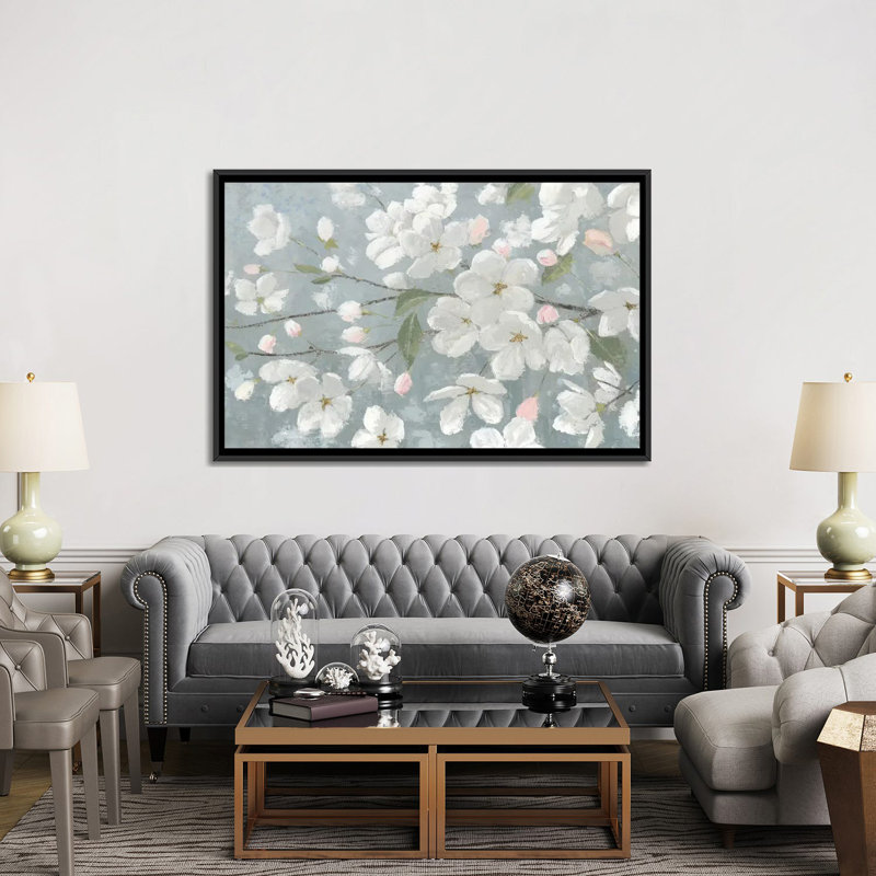 «Spring Beautiful», reproduction d'art sur toile, H 40 po x l 60 po x P 1,5 po, Toile avec cadre noir, Pas de tapis