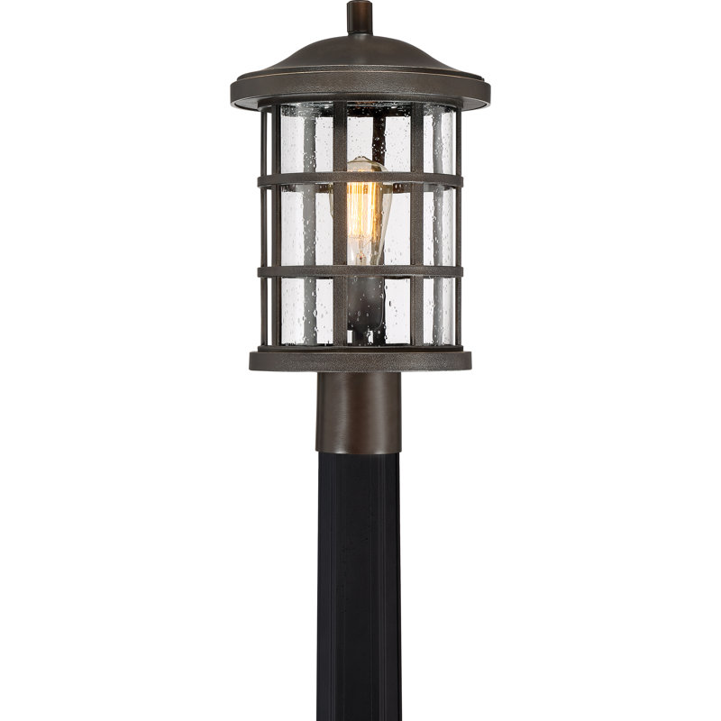 Tête de lanterne câblée à 1 lumière H 17,25 po Autry, Bronze palladien