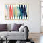 Peinture abstraite colorée, reproduction d'art contemporaine encadrée pour chambre à coucher-68786438-68786431