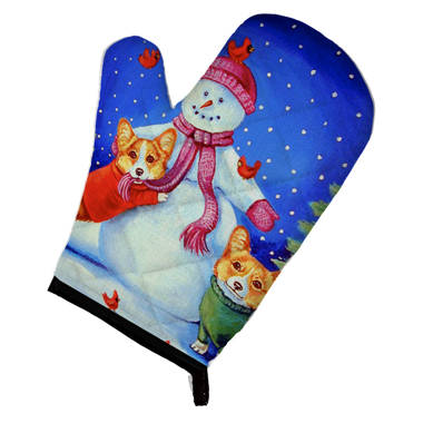 Kitschy Fabric Gnome Handy Oven Mitt