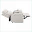 Fauteuil inclinable, inclinable, électrique et chauffant Massage | Beige | Microfibre polie-817819525