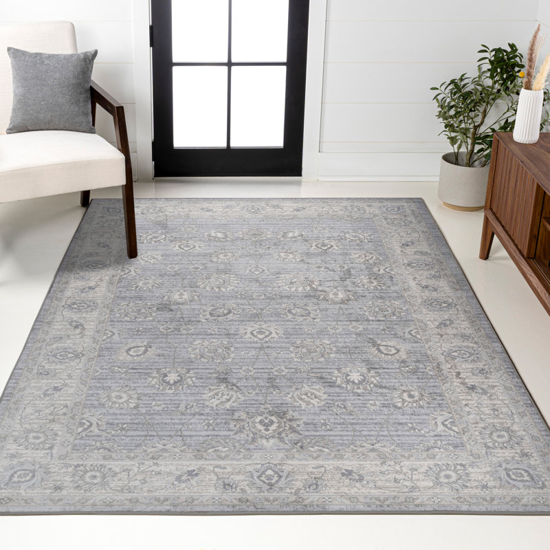 Modern Persian Vintage Moroccan Traditional Light Gray Rug, Rectangle 7'9" x 10'