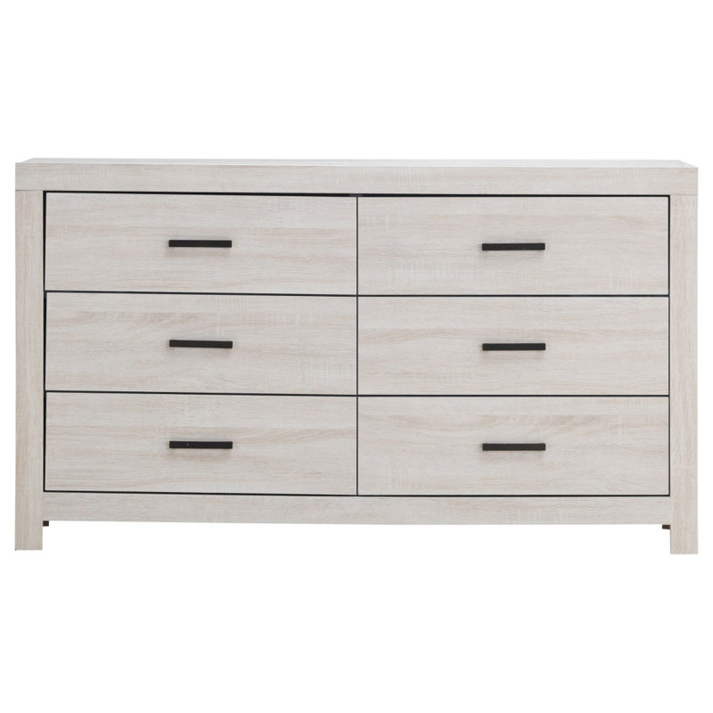 Commode 6 tiroirs Sherwood, Chêne