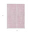 Tapis intérieur lavable rayé rose et ivoire 3 pi x 5 pi