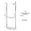 Coppia 28" x 72" Framed Shower Door-564067642-564067643