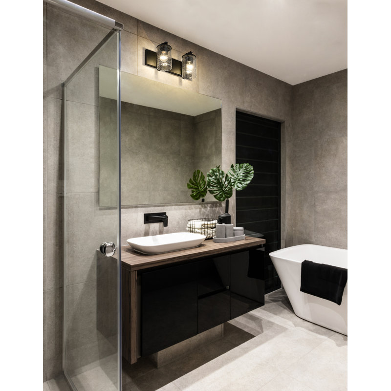 Fouad 2 - Light Dimmable Vanity Light, Matte Black