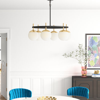 Vicky 6-Light Dimmable Wagon Wheel Chandelier