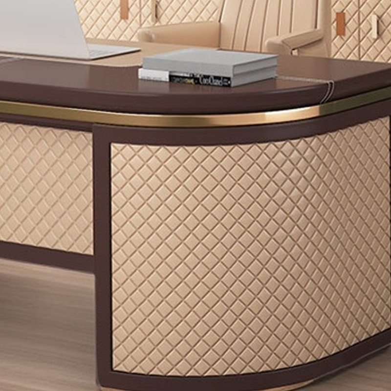 Bureau à domicile de style luxueux, H 29,92 po x l 86,61 po x P 35,43 po
