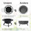 Azuzena Round Steel Wood Burning Smokeless Fire Pit