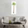 Washed Palm I by Carol Robinson - Floater Frame Panoramic Painting on Canvas