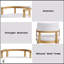 Table de salle à manger Kasem 5 pièces à finition chêne avec chaises assorties pour des expériences culinaires douillettes et élégantes