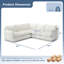 Canapé modulaire confortable à 5 places pour canapé modulaire résistant à l'eau-612988283