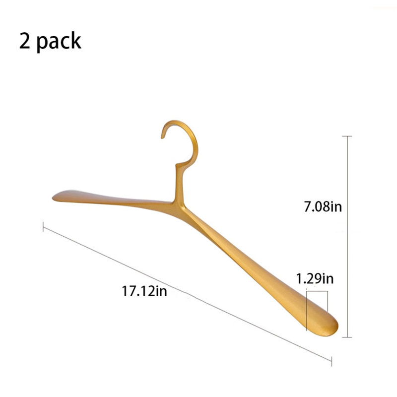 Odab Metal Non-Slip Clothes Hanger for Dress/Shirt/Sweater, 2