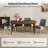 Julia 5-Piece Farmhouse Four Leg Dining Set-1238498050-1238498054