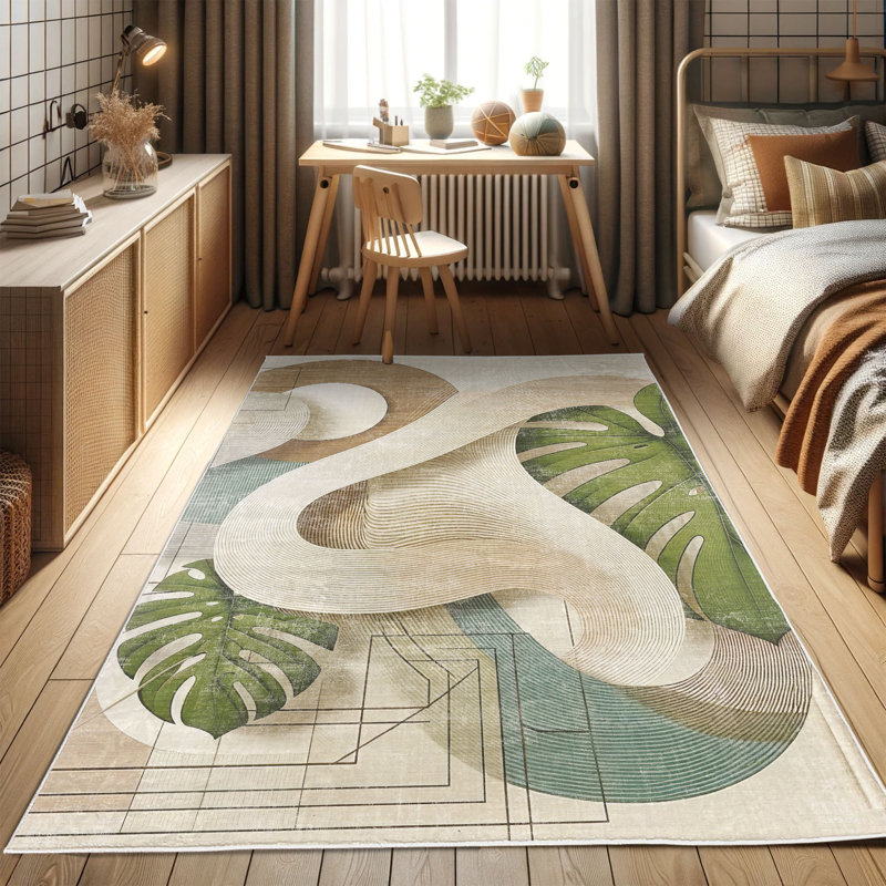Machine Printed 152cm X 76cm Area Rug