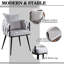 Chaise avec accoudoirs en velours Lazarre-1154640347