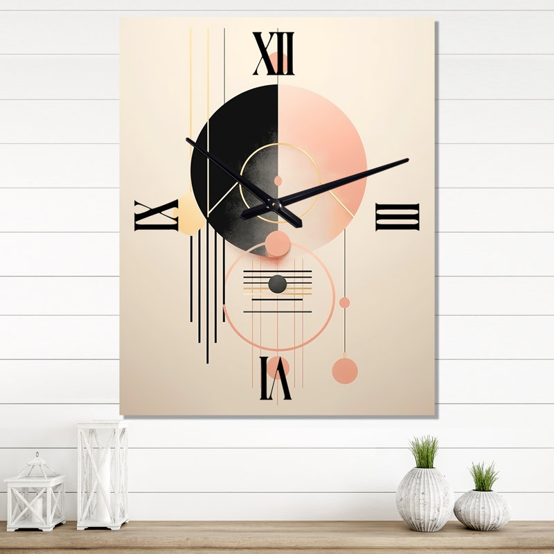 Horloge murale moderne surdimensionnée Serendipity, Médium