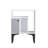 Modern Nightstand, White & Black, 15.7 x 21.7 x 13.8 inches | 100% Melamine Coated Particle Board, Thickness: 0.7 inches | Stylish Solid Color Design, Perfect for Bedroom & Living Room, Durable & Functional Storage Solution-108049388