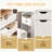 Dressing Table And Stool, 3-In-1 Multifunctional Dressing Table Set, Featuring Three-Color Lighting Modes, HD Mirror, Two Sliding Drawers, And A Hidden Storage Stool-1501580637