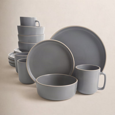 Gibson Elite Zuma 16 Piece Dinnerware Set, Service for 4