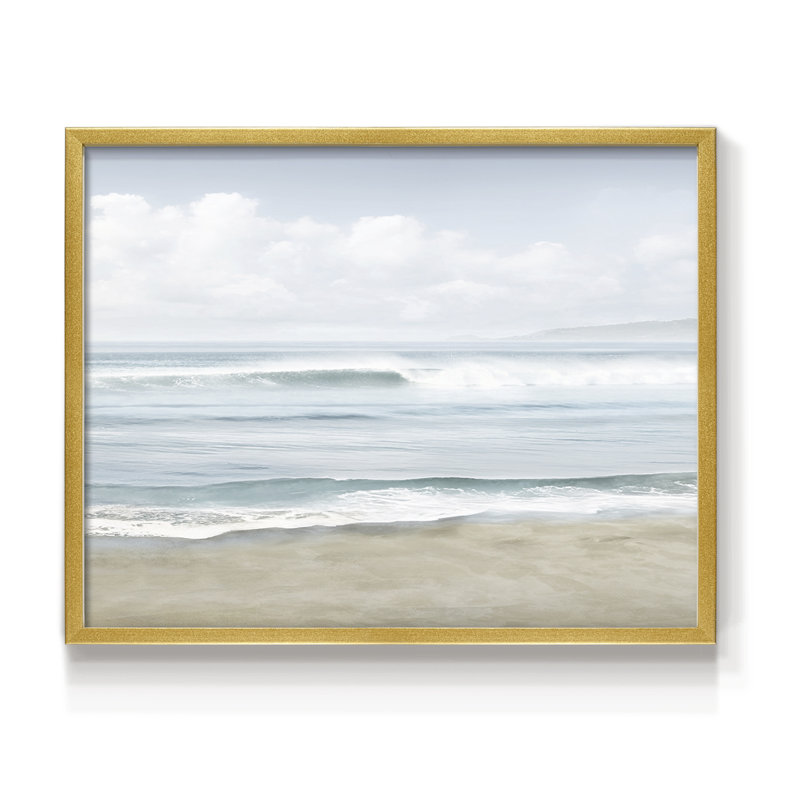 Soft Timeless Waves -Framed Print - Restickable