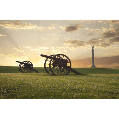 Cannons At Antietam - Wrapped Canvas Print