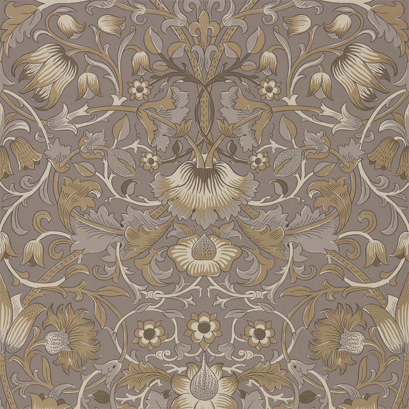 Pure Lodden Wallpaper, Taupe/Gold