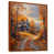 Toile avec cadre flottant brun