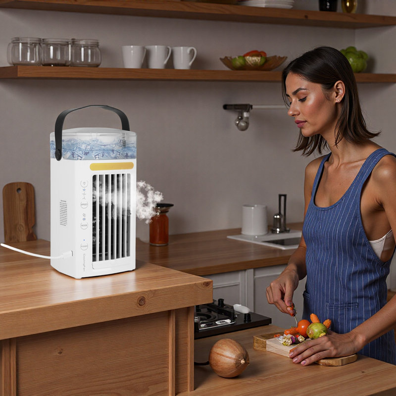 4 In 1 Portable Air Conditioner Fan Evaporative Air Cooler Water Fan