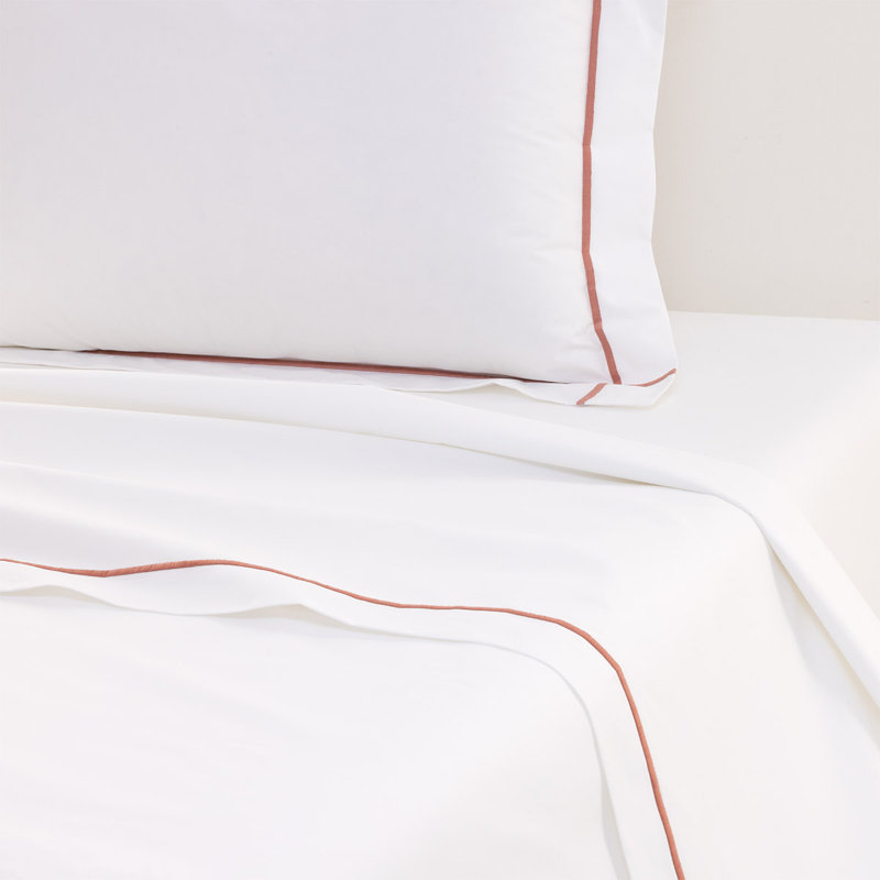 Athena Flat Sheet, King Flat Sheet, Santal