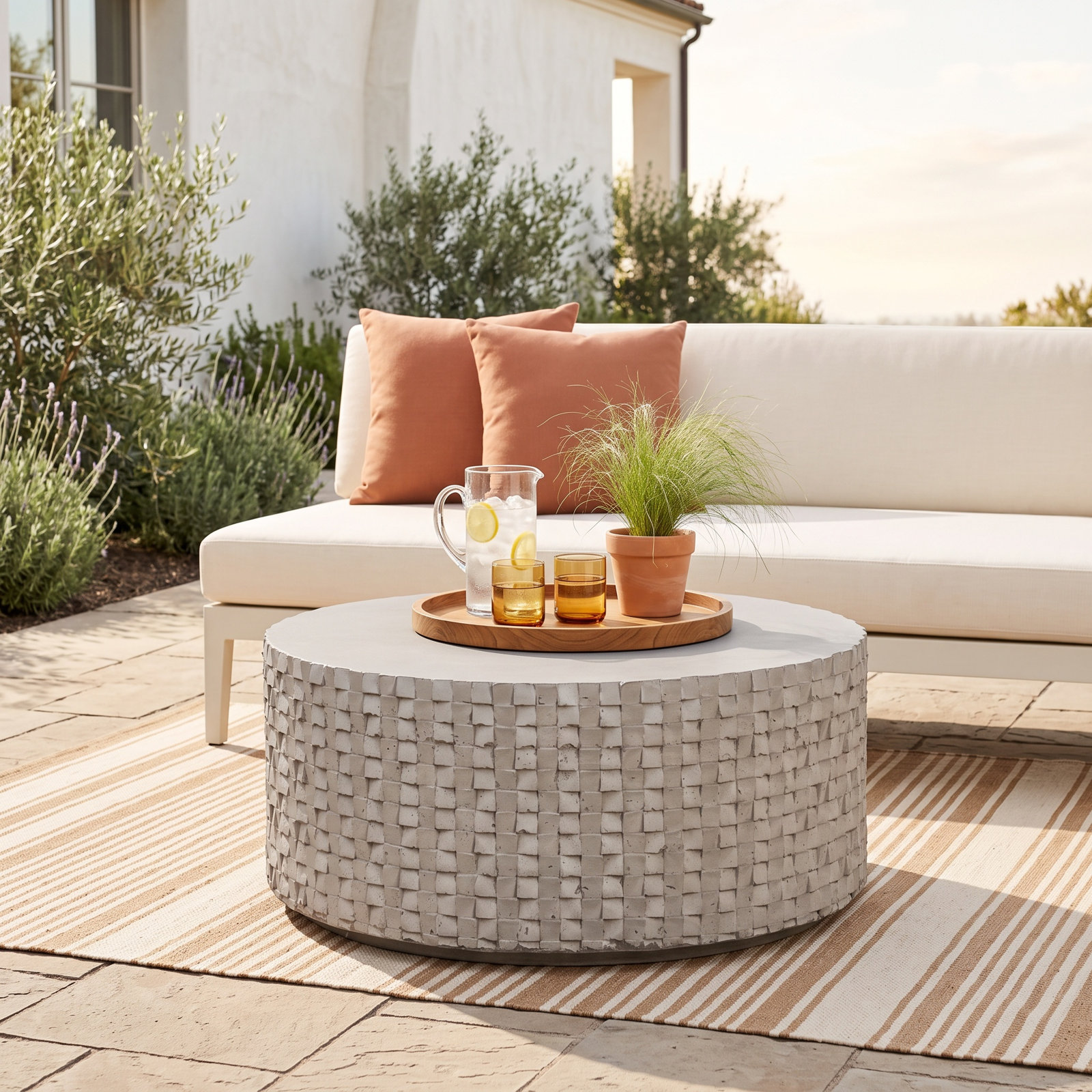 Albarn Round Outdoor Coffee Table , 35 " W 35 " D