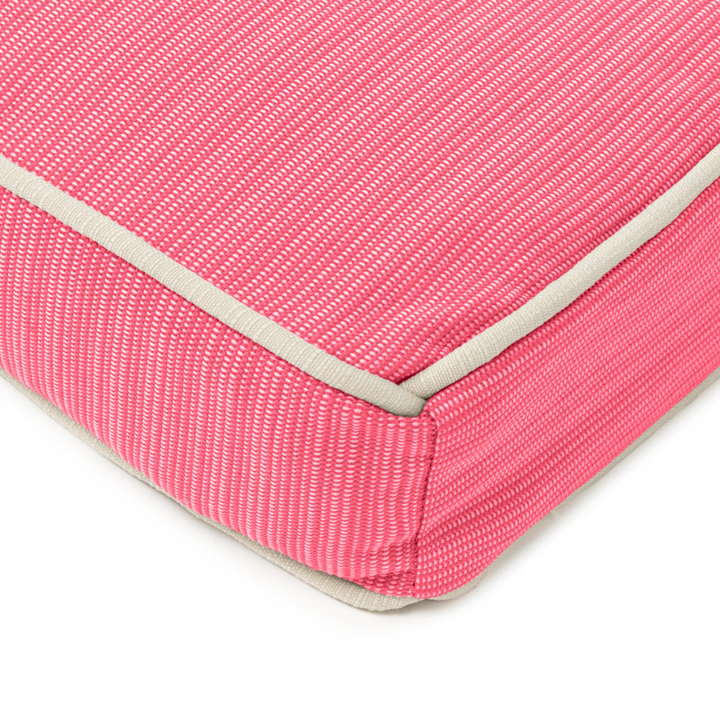 Chaise Lounge With Cord Polyester Padded Fill., Hot Pink