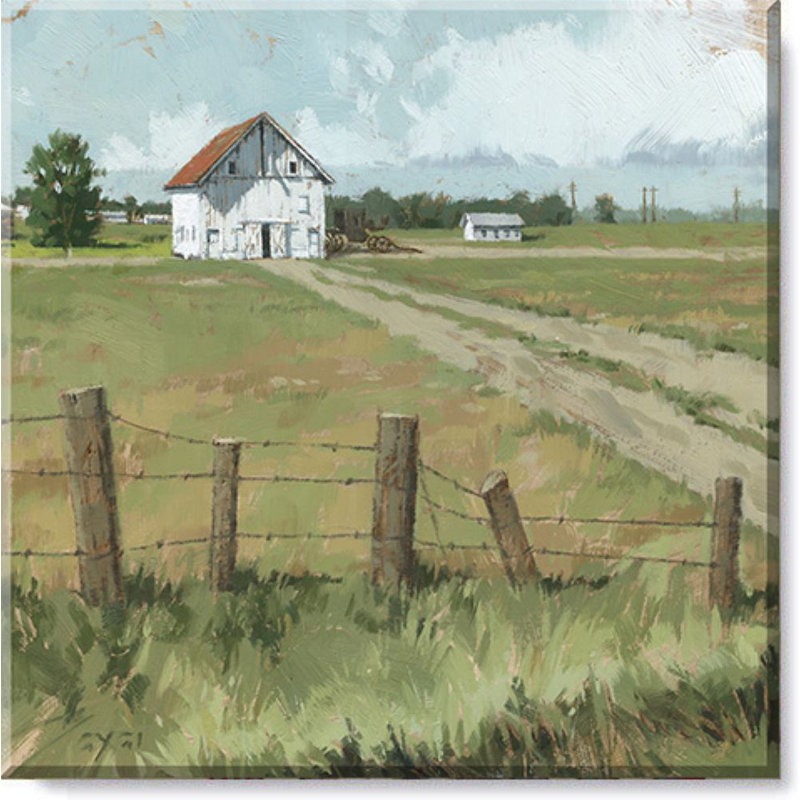 Impression sur toile tendue sur toile Homestead, H 20 po x l 20 po x P 1 po