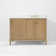 Hannah 42 In. Off Centred Right Basin Vanity Set In Oak Finish With White Quartz Vanity Top