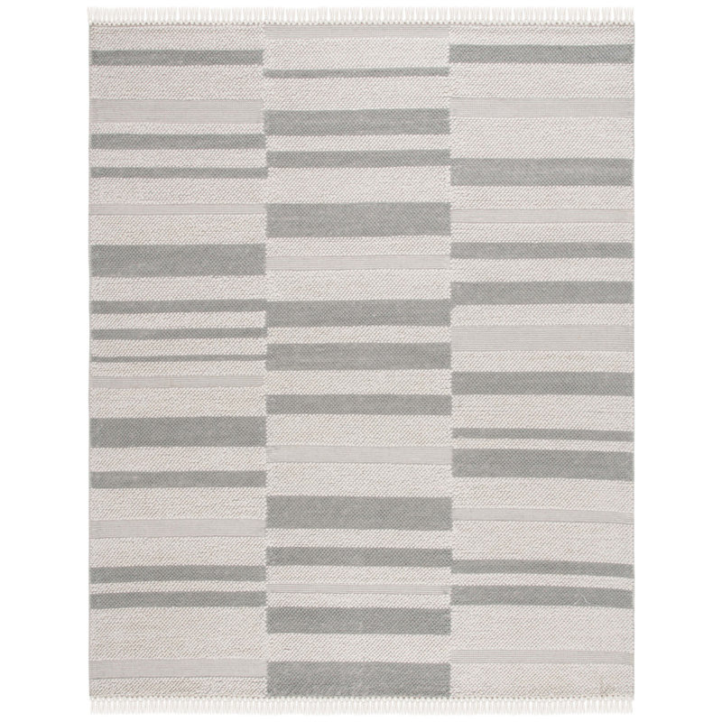 Tapis gris ivoire / gris Charvik, Rectangle 8 pi x 10 pi