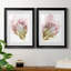 Fleur rose I - Estampe botanique vintage, encadrée sous verre, lot de 2, décoration murale pour salon et salle à manger-1258831888-1258831894