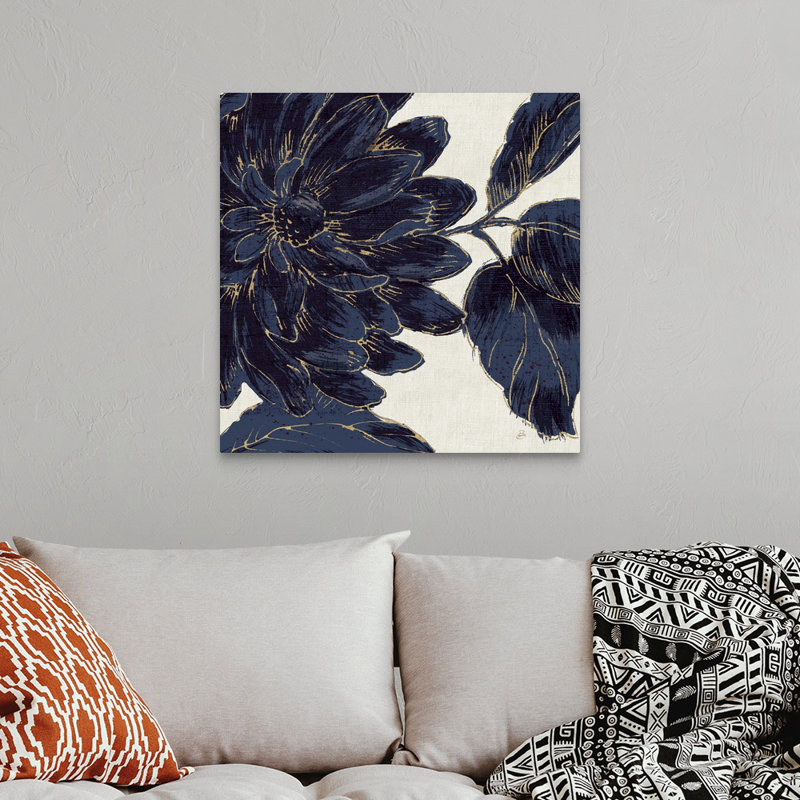 «Indigo Garden I», reproduction d'impression, H 30 po x l 30 po x P 1,5 po, Toile